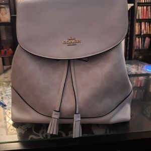 Coach Elle Backpack in winter white